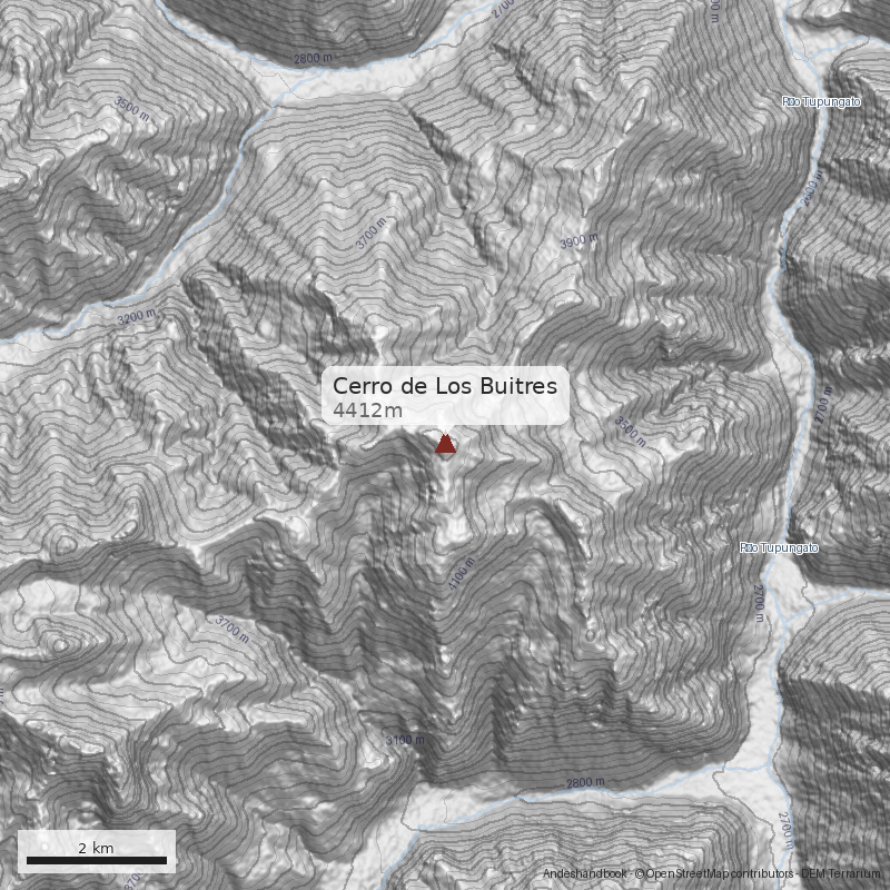 Mapa Cerro de Los Buitres