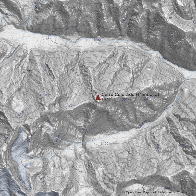 Mapa Cerro Colorado (Mendoza)