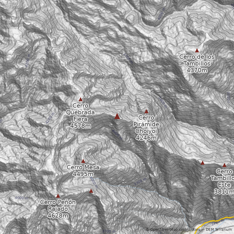 Mapa Cerro Peña del Naciente