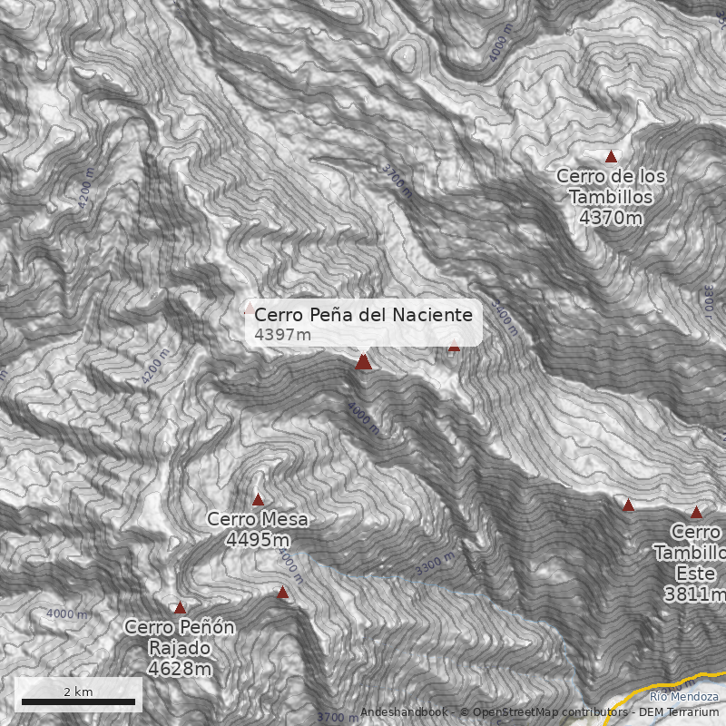 Mapa Cerro Peña del Naciente