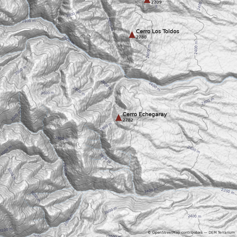 Mapa Cerro Echegaray