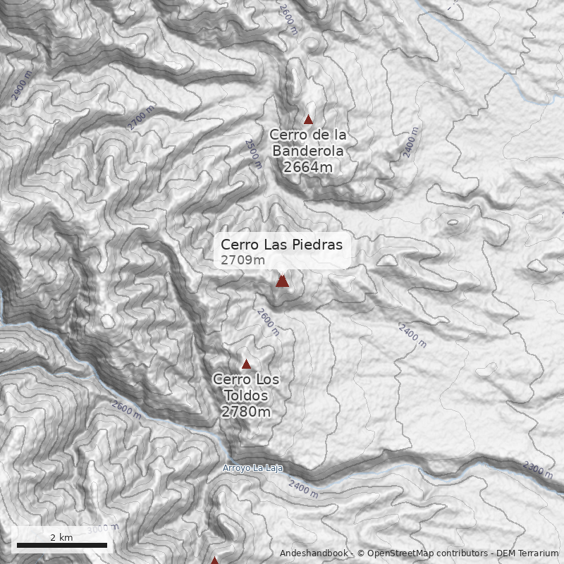 Mapa Cerro Las Piedras