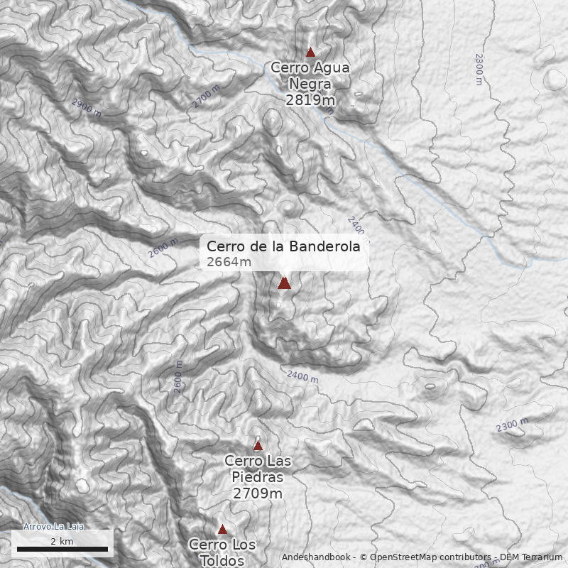 Mapa Cerro de la Banderola