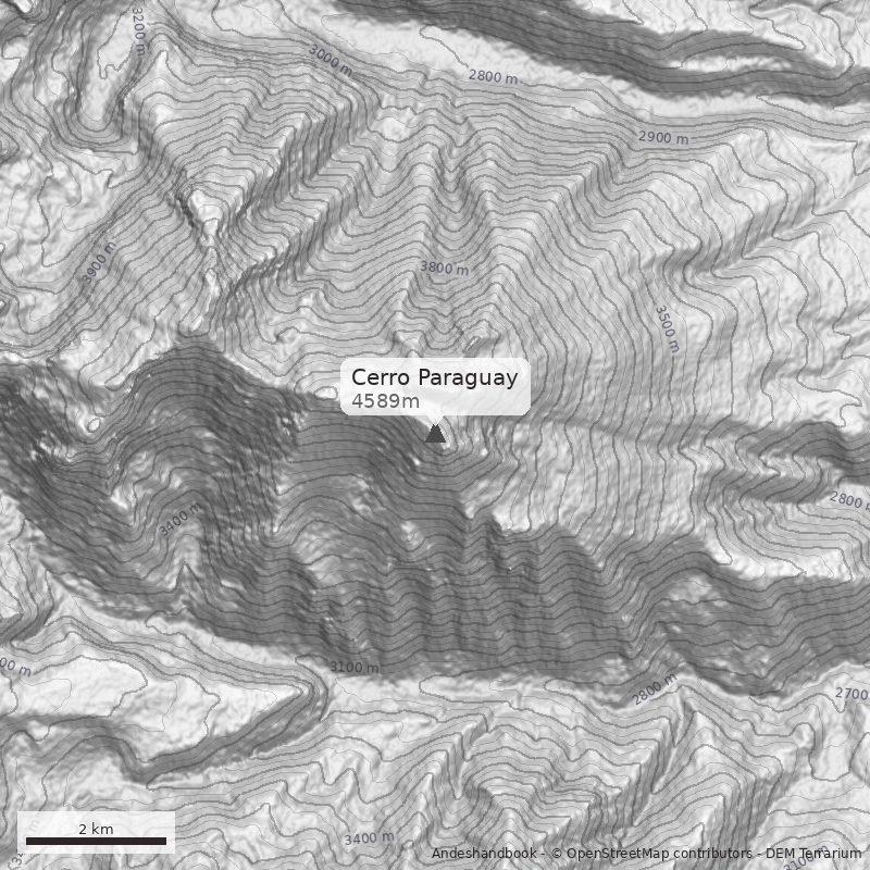 Mapa Cerro Paraguay