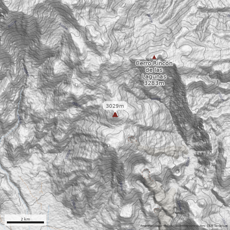 Mapa Cerro Las Hoyadas