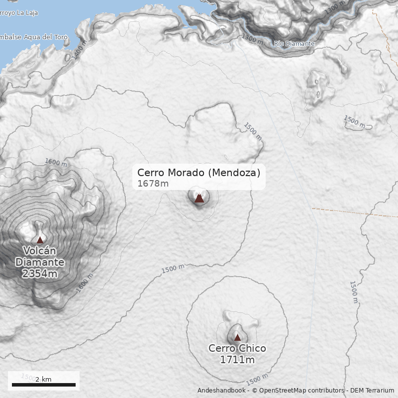 Mapa Cerro Morado (Mendoza)