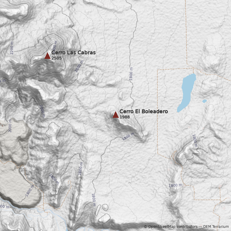 Mapa Cerro El Boleadero