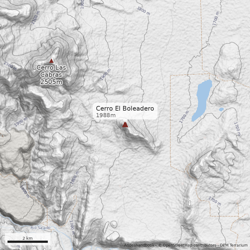 Mapa Cerro El Boleadero