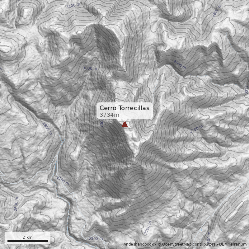 Mapa Cerro Torrecillas