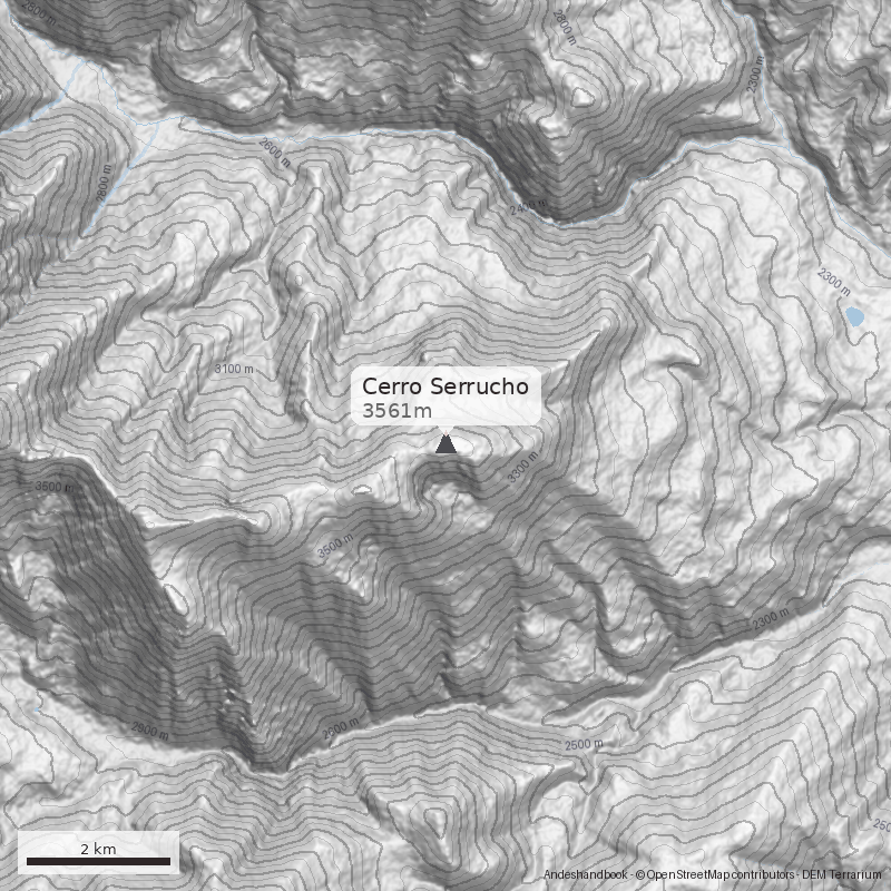 Mapa Cerro Serrucho