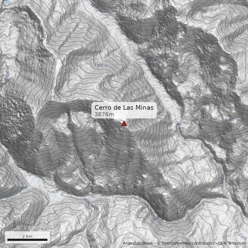 Mapa Cerro de Las Minas