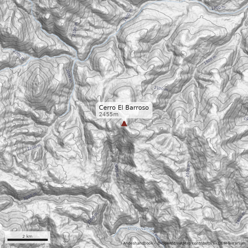 Mapa Cerro El Barroso