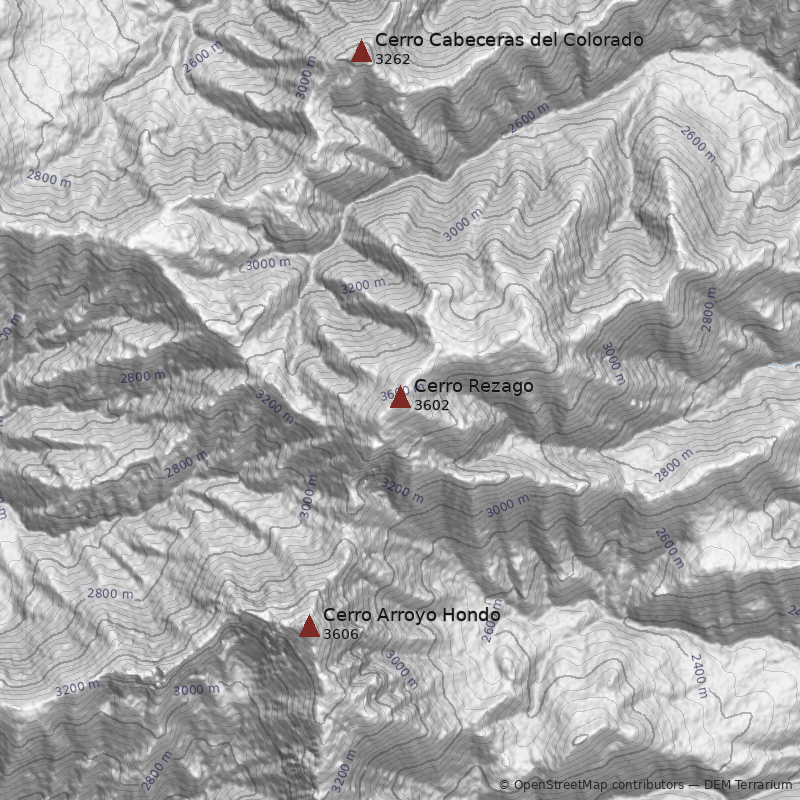 Mapa Cerro Rezago