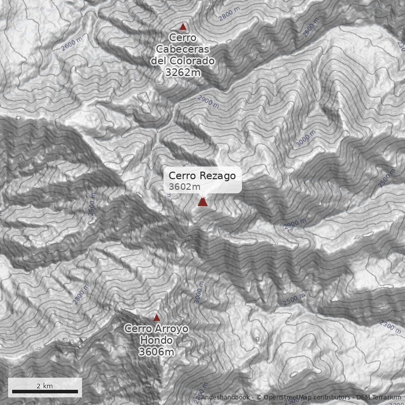 Mapa Cerro Rezago