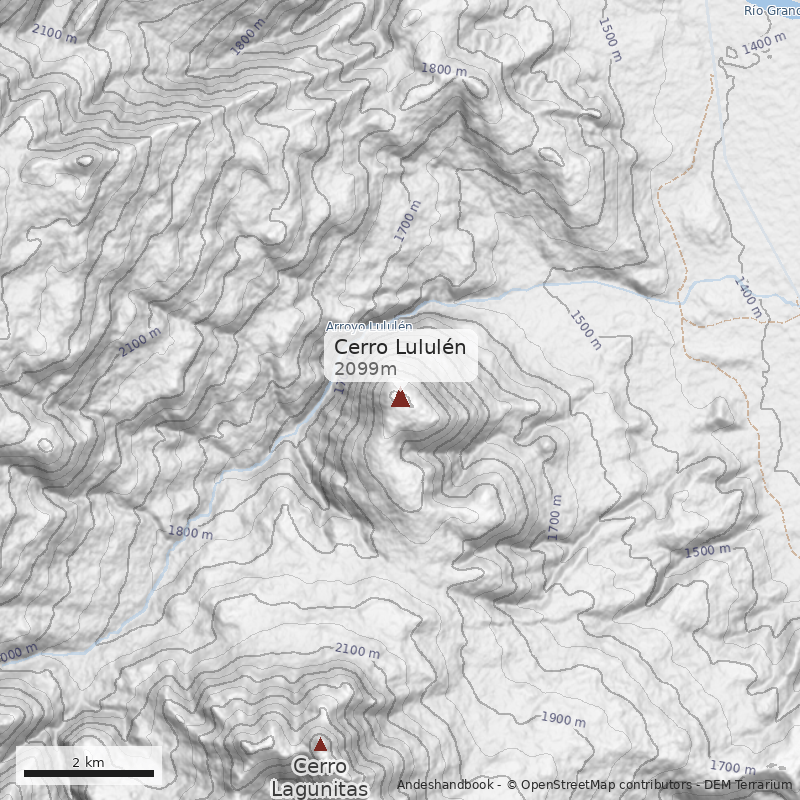 Mapa Cerro Lululén