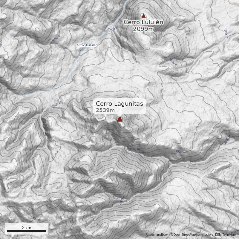 Mapa Cerro Lagunitas