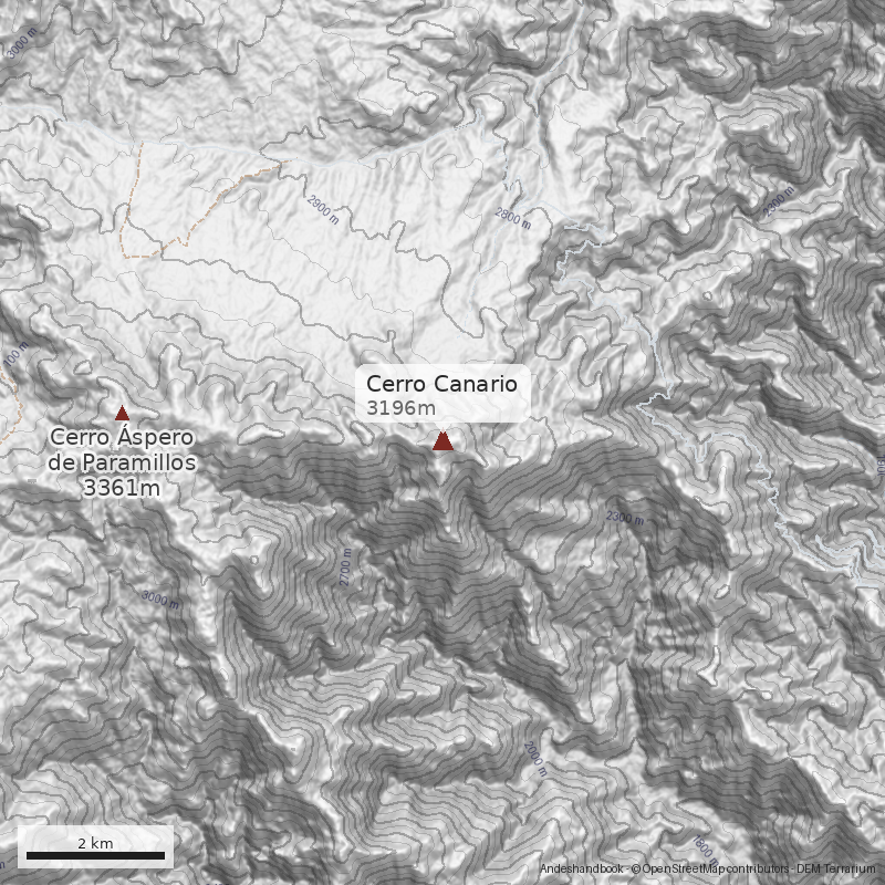 Mapa Cerro Canario