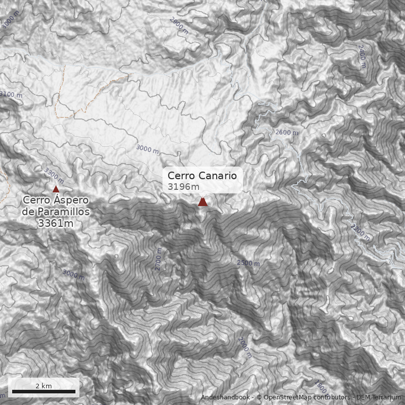 Mapa Cerro Canario