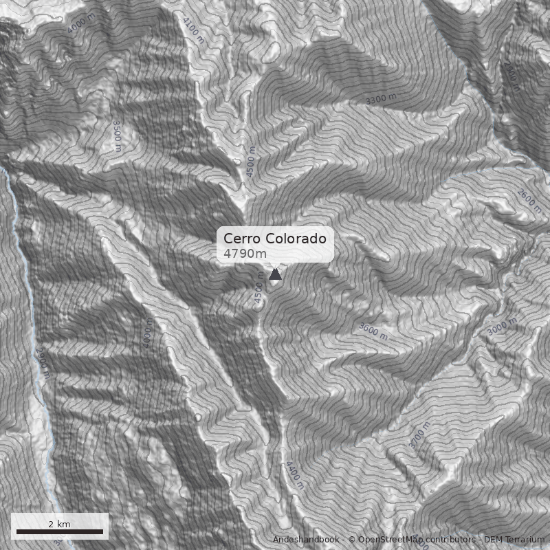 Mapa Cerro Colorado