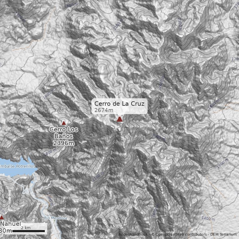 Mapa Cerro de La Cruz