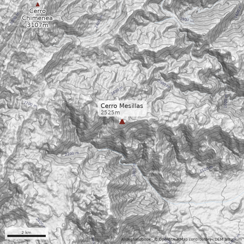 Mapa Cerro Mesillas