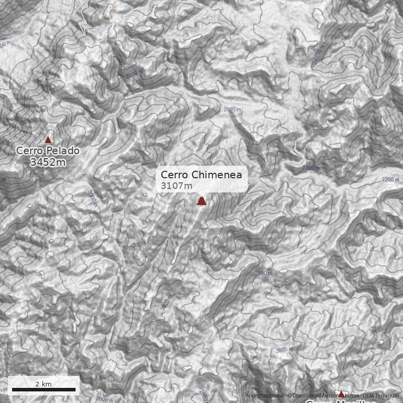 Mapa Cerro Chimenea