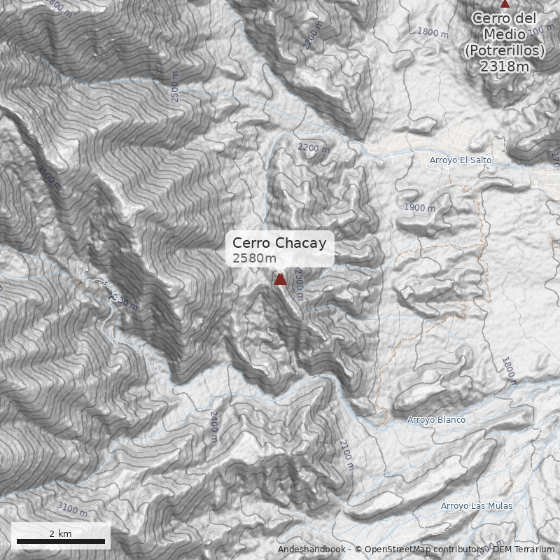 Mapa Cerro Chacay