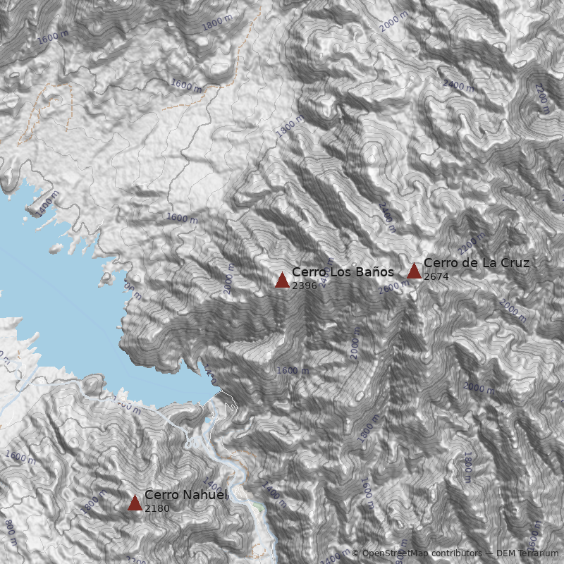 Mapa Cerro Los Baños