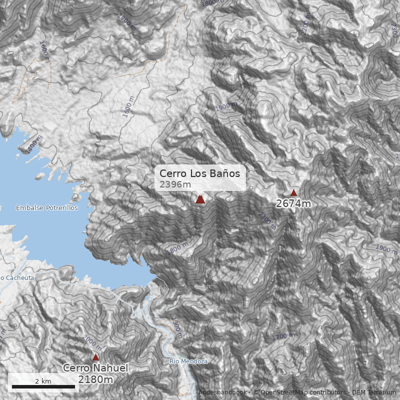 Mapa Cerro Los Baños