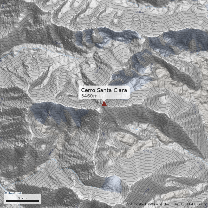 Mapa Cerro Santa Clara