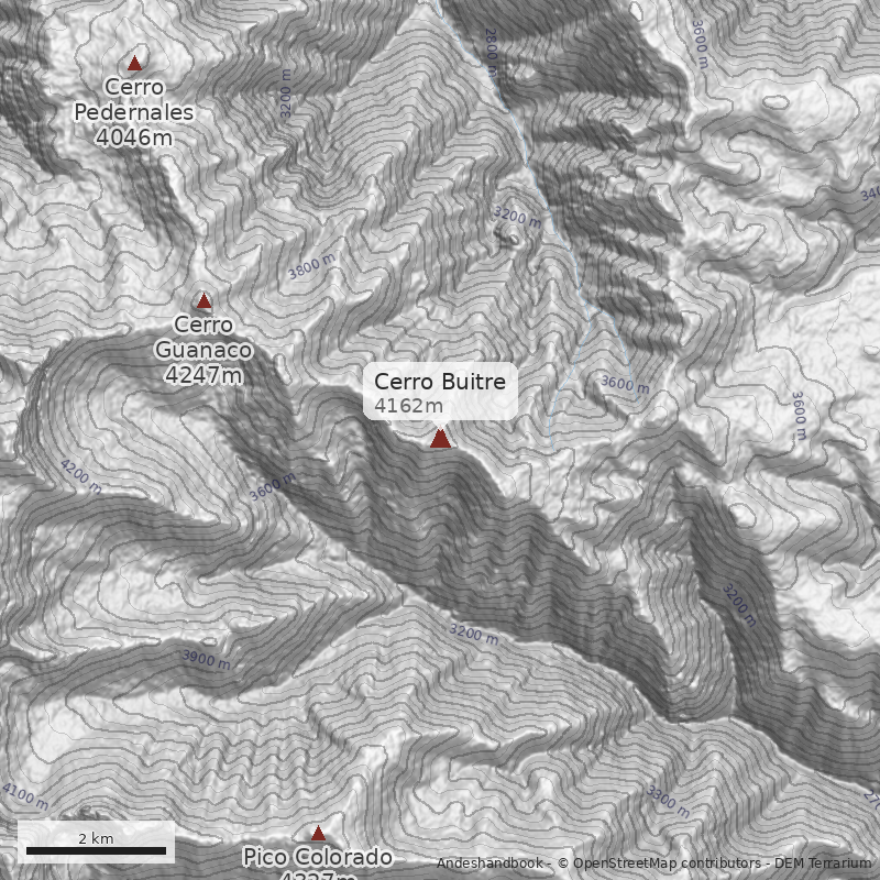 Mapa Cerro Buitre