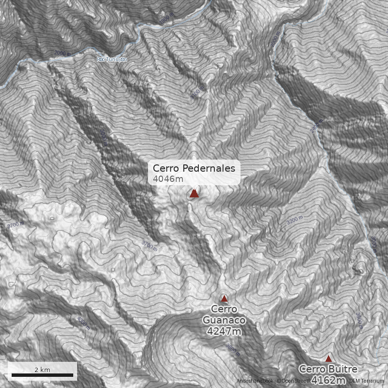 Mapa Cerro Pedernales