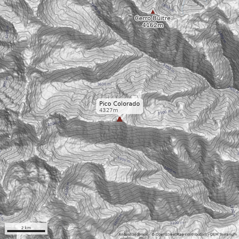 Mapa Pico Colorado