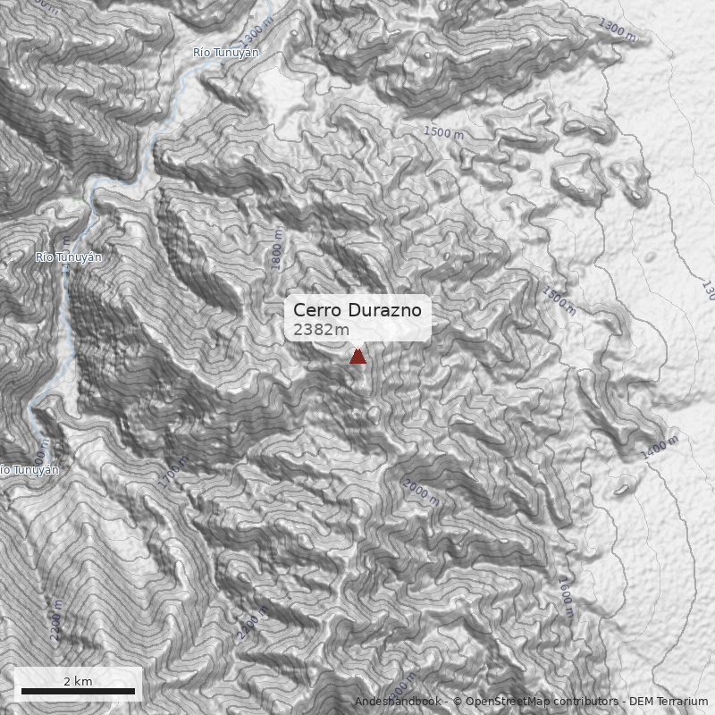 Mapa Cerro Durazno