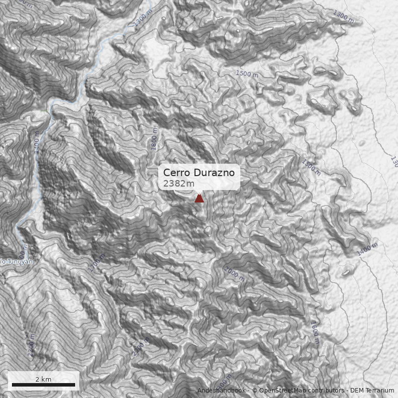 Mapa Cerro Durazno