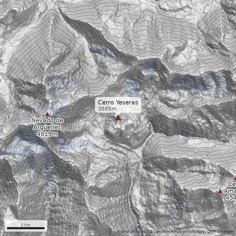 Mapa Cerro Yeseras