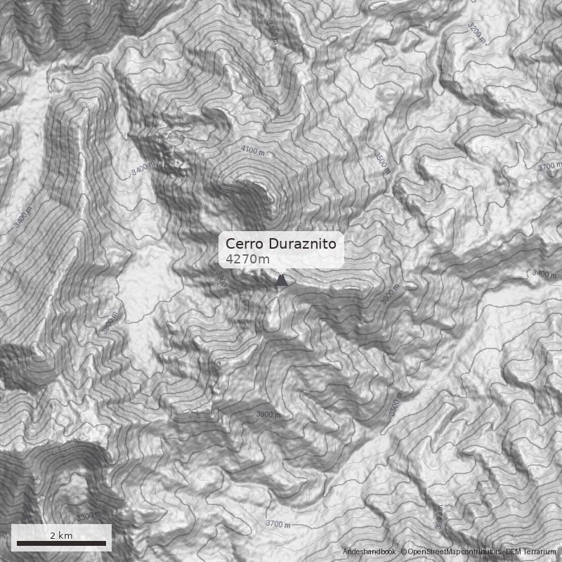 Mapa Cerro Duraznito