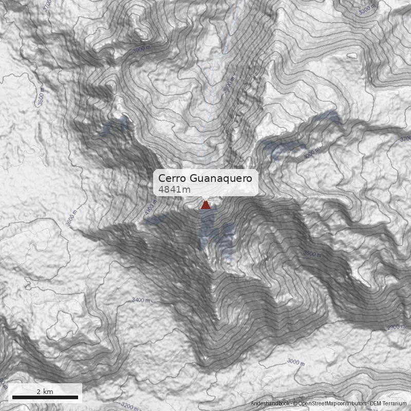 Mapa Cerro Guanaquero