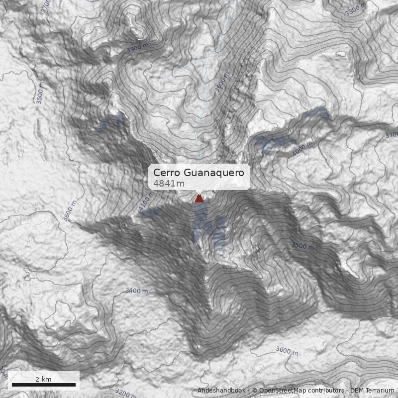 Mapa Cerro Guanaquero
