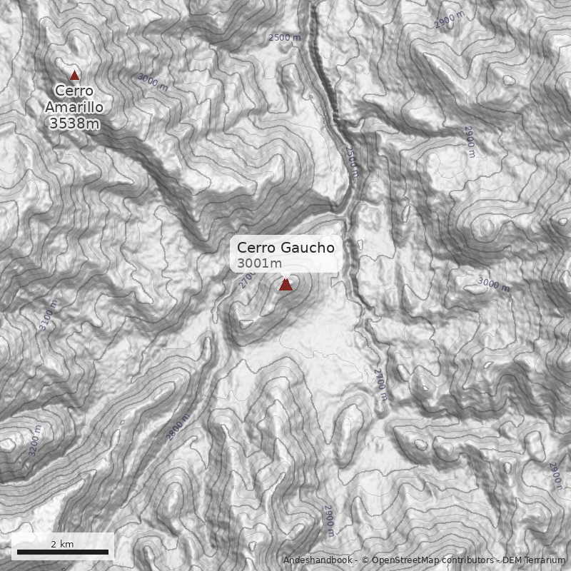 Mapa Cerro Gaucho