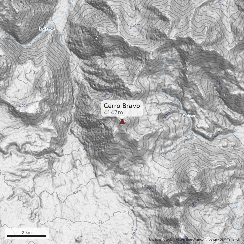 Mapa Cerro Bravo