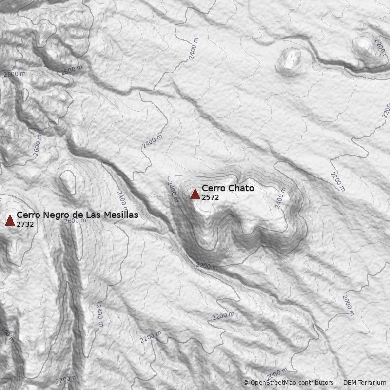 Mapa Cerro Chato