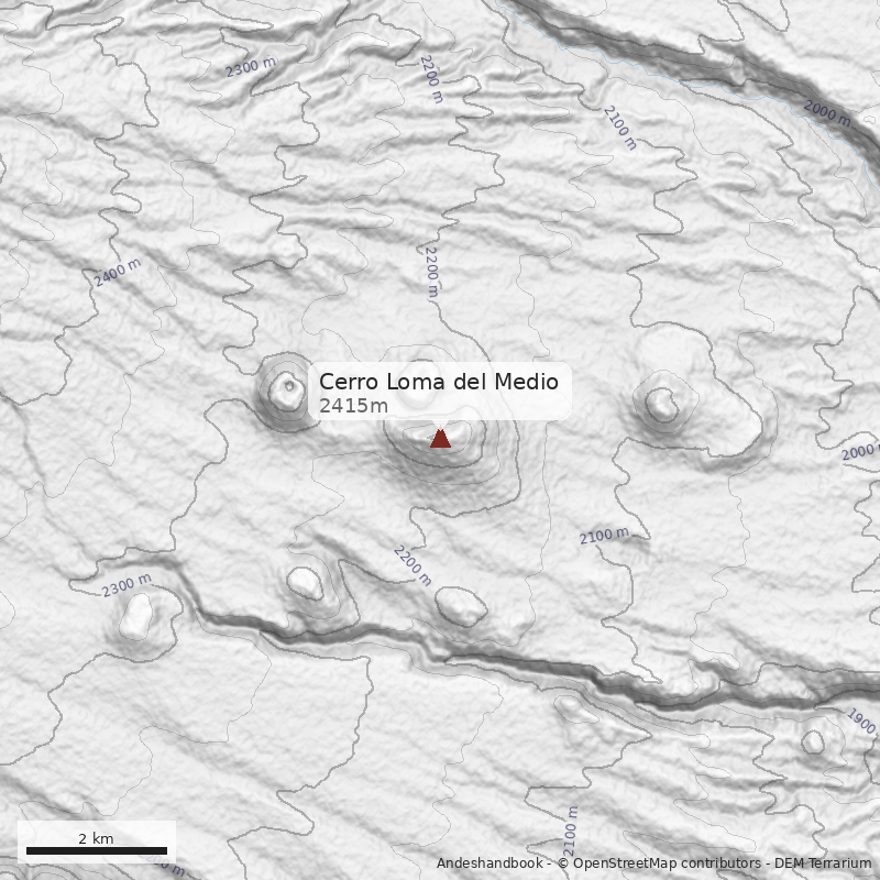 Mapa Cerro Loma del Medio