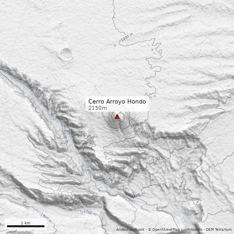 Mapa Cerro Arroyo Hondo