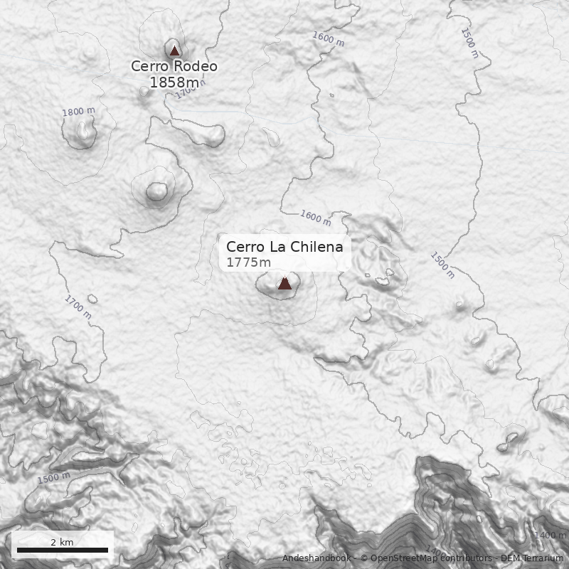 Mapa Cerro La Chilena