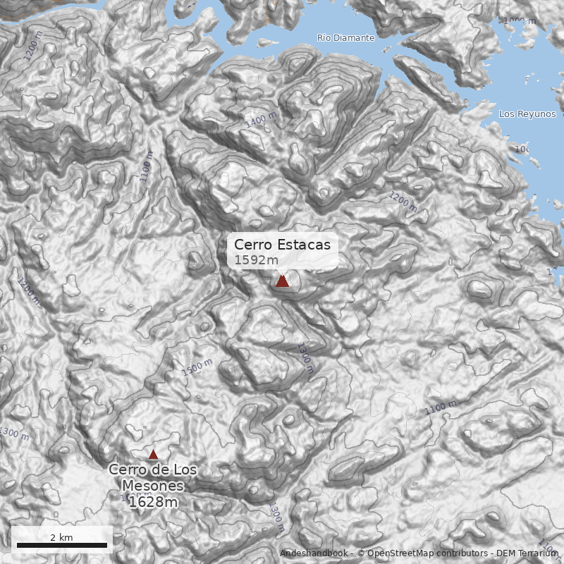 Mapa Cerro Estacas