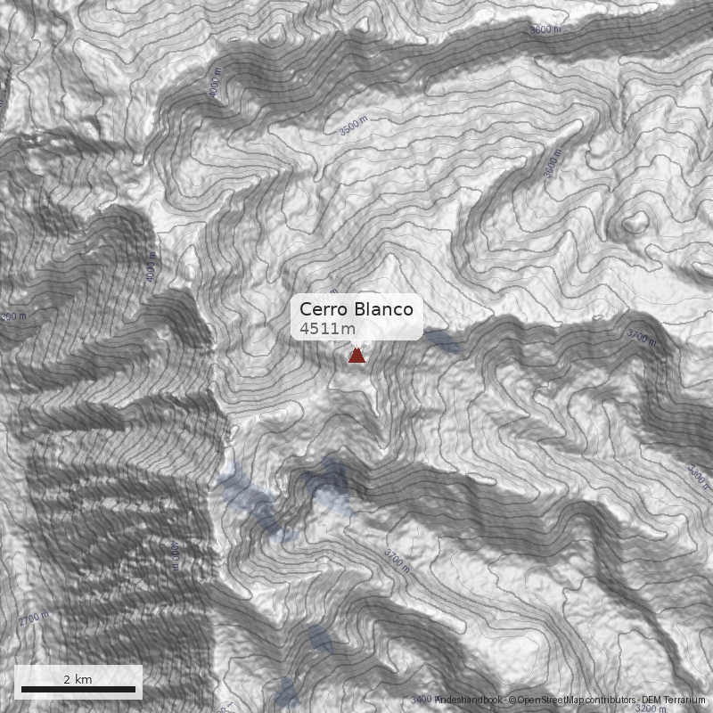Mapa Cerro Blanco