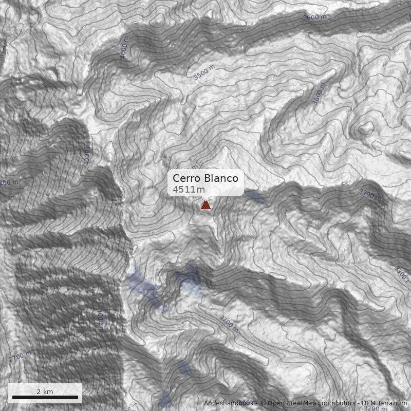 Mapa Cerro Blanco