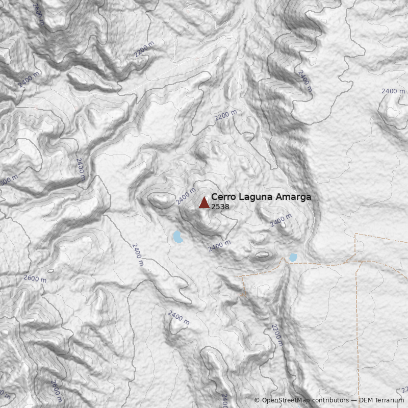 Mapa Cerro Laguna Amarga