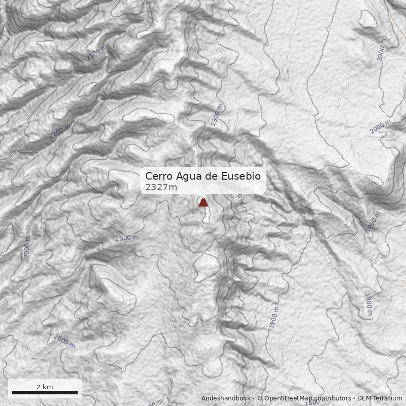 Mapa Cerro Agua de Eusebio